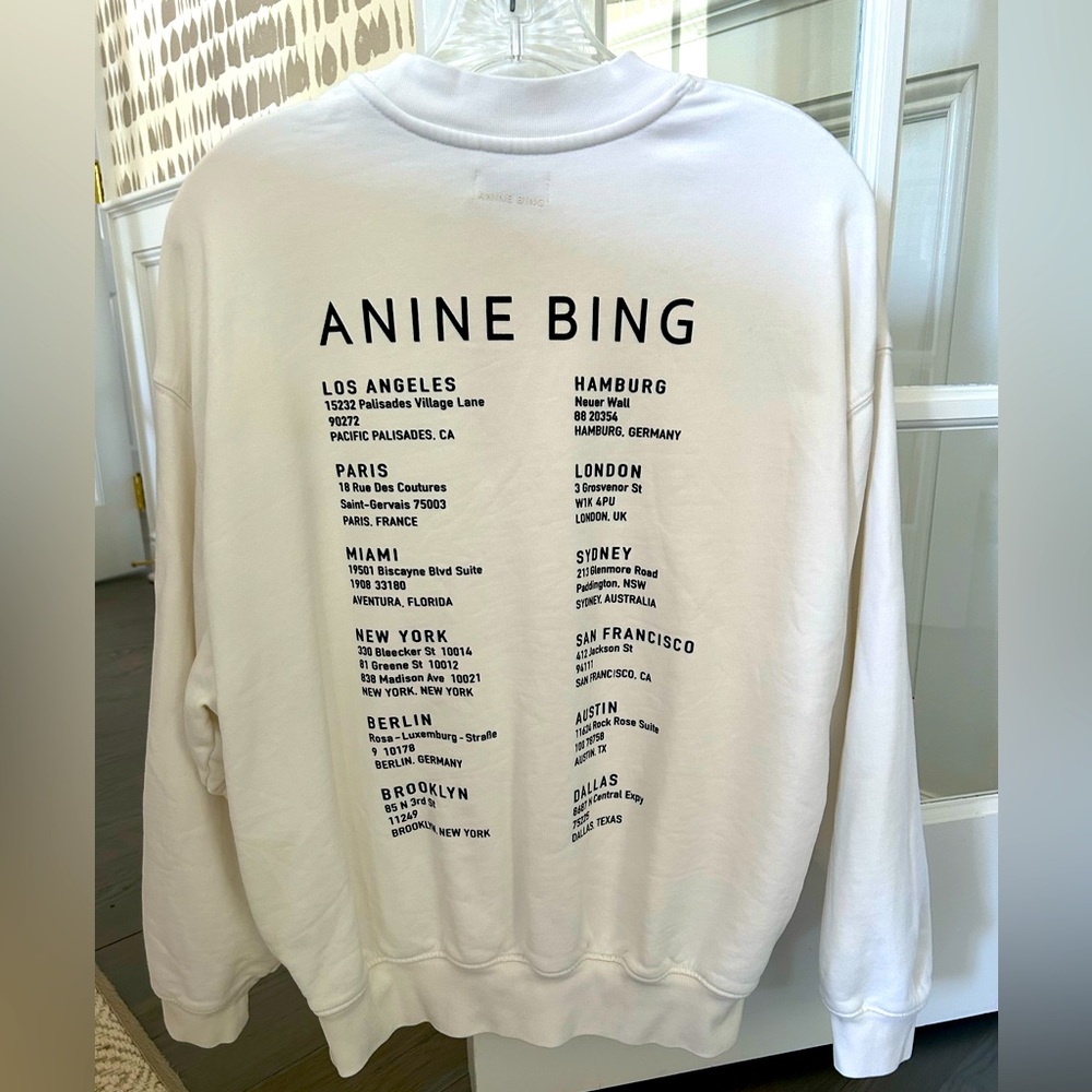 Anine Bing Jaci Sweatshirt Smiley - Picture 5 of 8
